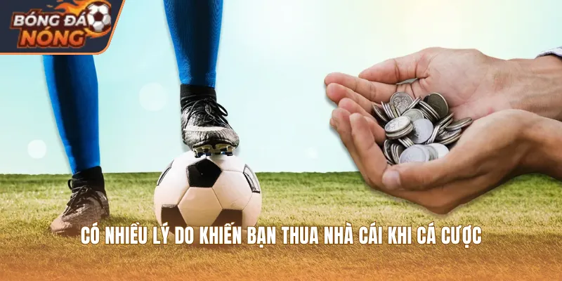 Có nhiều lý do khiến bạn thua nhà cái khi cá cược