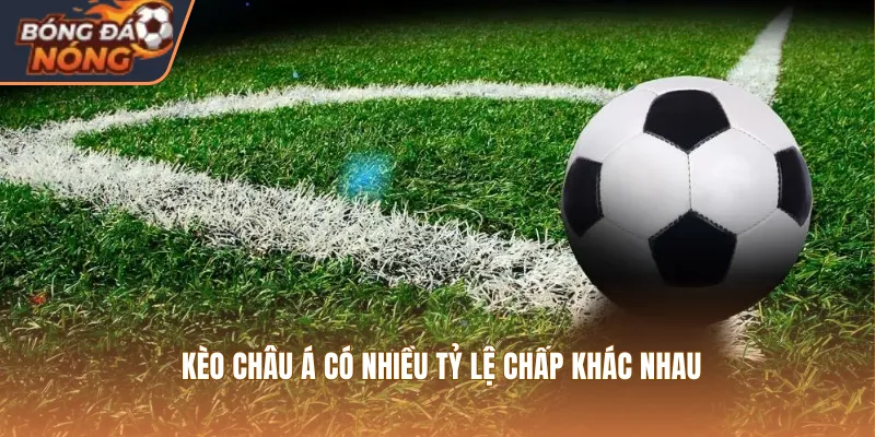 Kèo châu Á có nhiều tỷ lệ chấp khác nhau